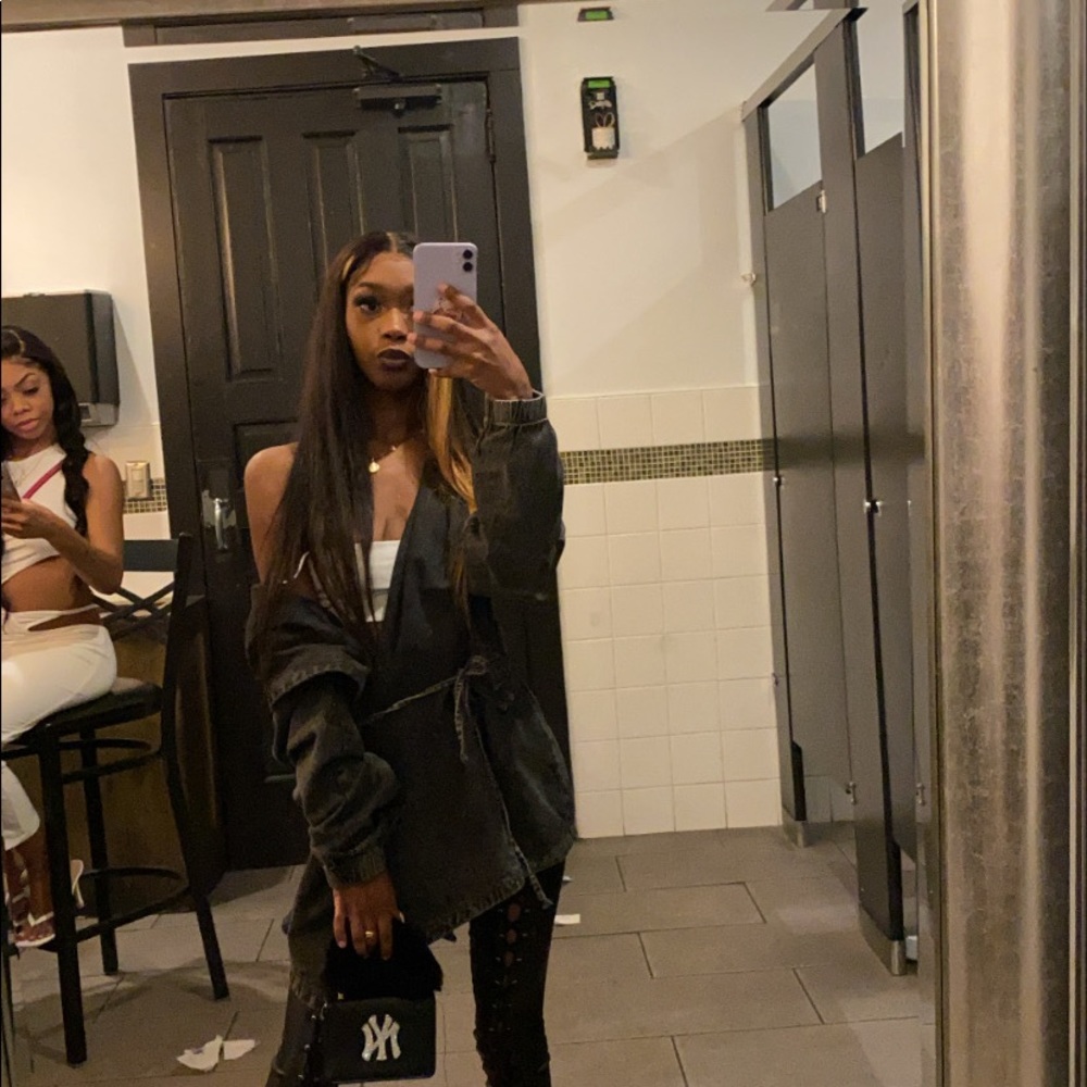 Hooded jean jacket